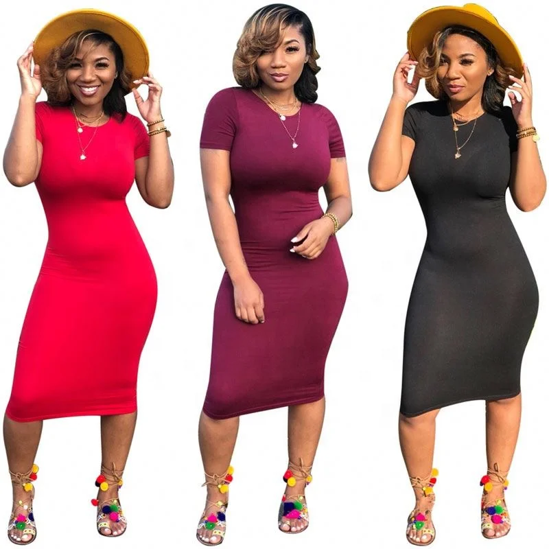 

summer wholesale clothing simple dress women
