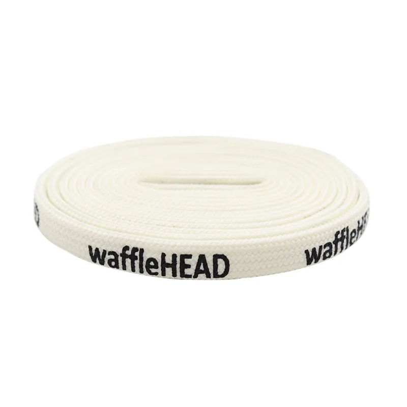 

Weiou Exclusive Waffle Shoelaces Flat Shoestrings Custom Logo Texts Supported Custom Length Size Width Shoe Laces, Beige ,support customized color printing