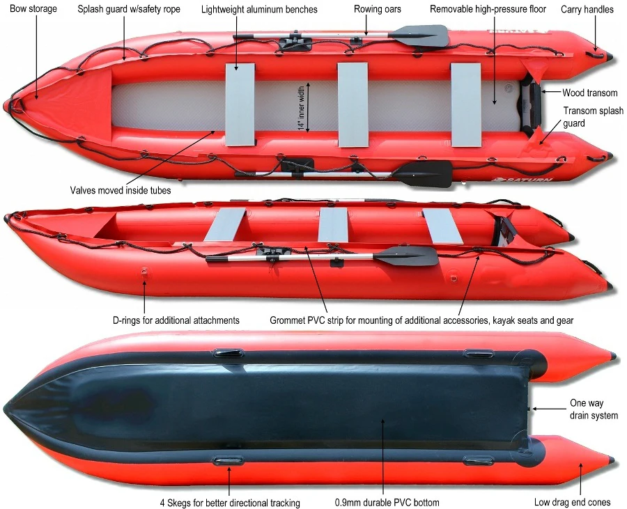 

Inflatable Ark Kaboat Boat Kayak multiple Person Dinghy Canoe ponton Fishing visiting relaxing, Customized