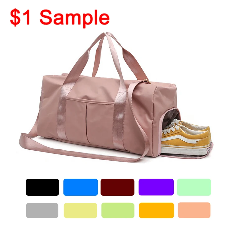 

Women Gym Bag leather travel bag Mochila Bolsas de fitness Men sport Shoes Pocket Duffel Outdoor Shoulder Student gym bag, Customized color