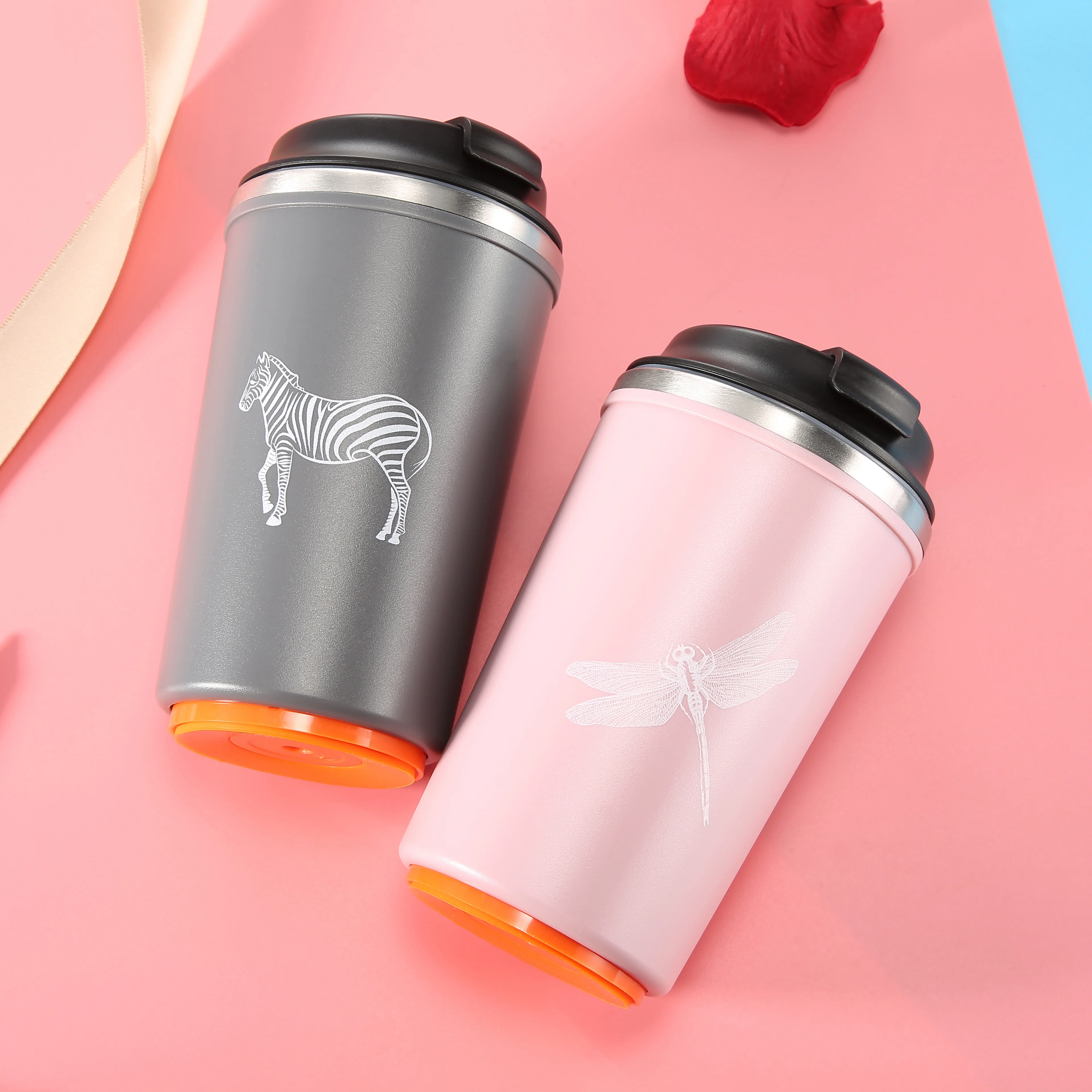 

Coffee Magic Suction Mug Cup, Pink;grey;light blue;dark blue