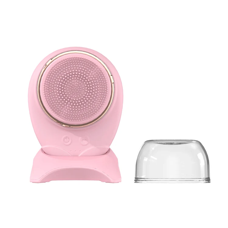

Waterproof 3D Silicone Brush Heads Vibration Skin Wash Machine, Green/pink