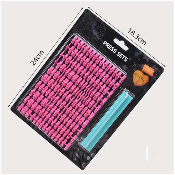 

DMO Popular alphanumeric seals letter mold cake baking tool decoration biscuit cookie press set