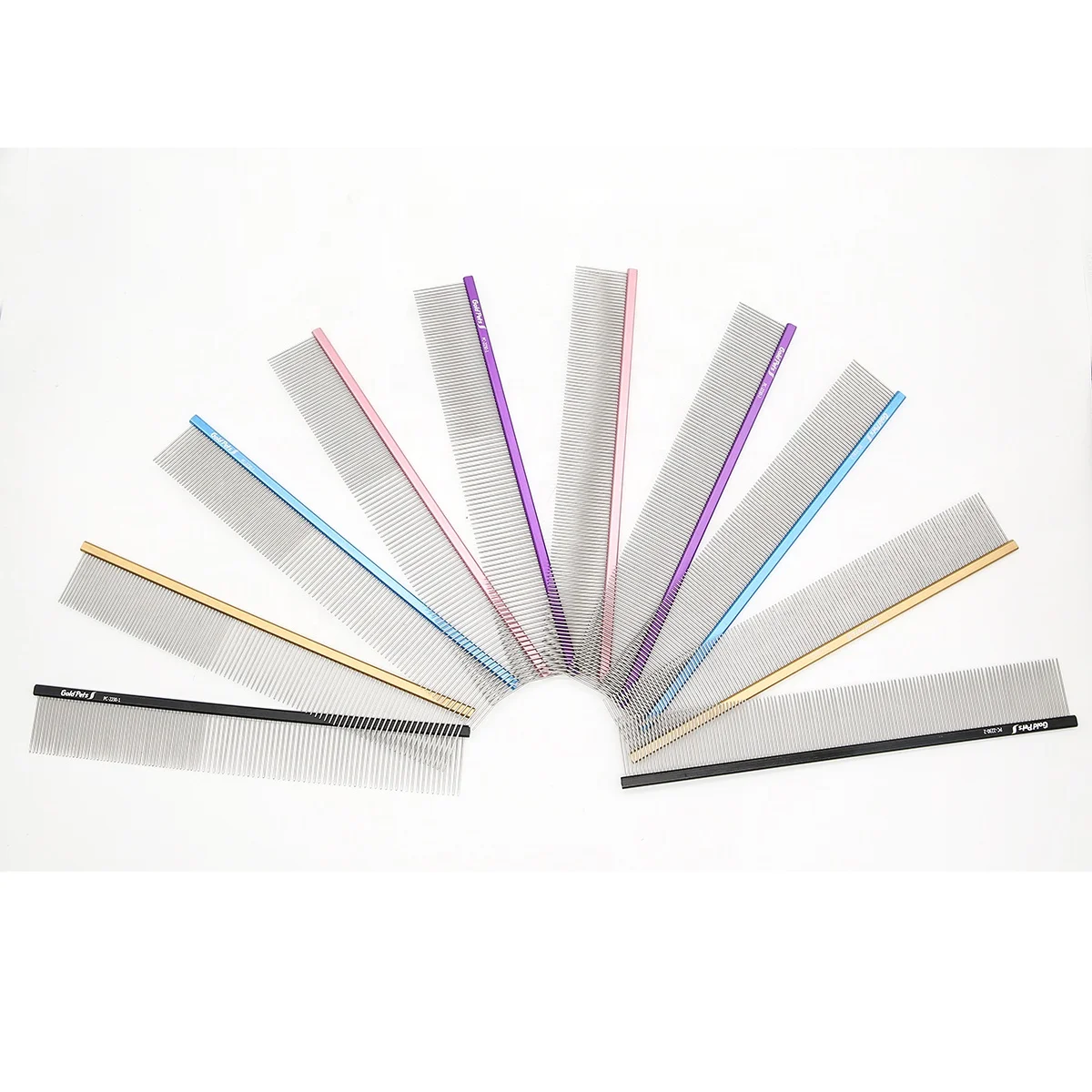 

Custom Pet Anti Lice Electric Pin Tail Handle Dryer Comb Rotating Teeth Hair Removal For Pet, Blue pink black gold purple