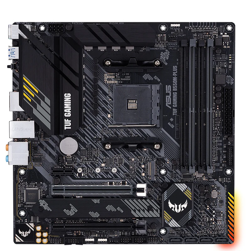 

TUF GAMING B550M-PLUS Desktop Gaming Motherboard Supports AMD 5600X Maximun Support 128G DDR4 RAM/SATA/M.2 SSD