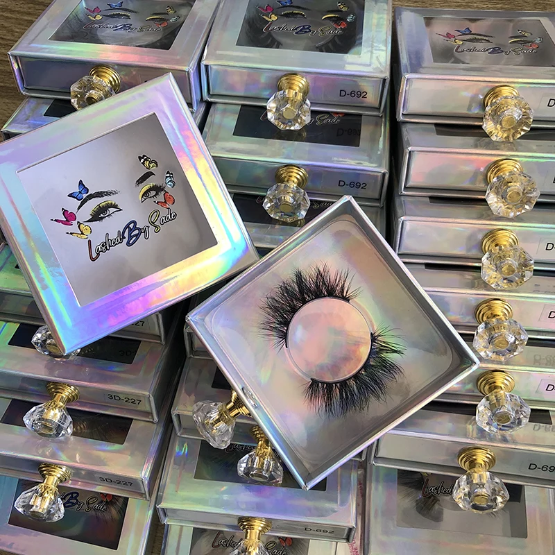 

Wholesale Natural Private Label 15-20mm fake lashes 3D Real Mink false Eyelashes
