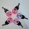 Custom Logo Advertising Bulb Shape Outdoor Safety Reflector, Flashing Reflector, LED Keychain Reflector