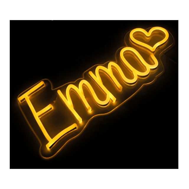 Factory custom channel advertising pink acrylic love letter led neon lighting signs for home