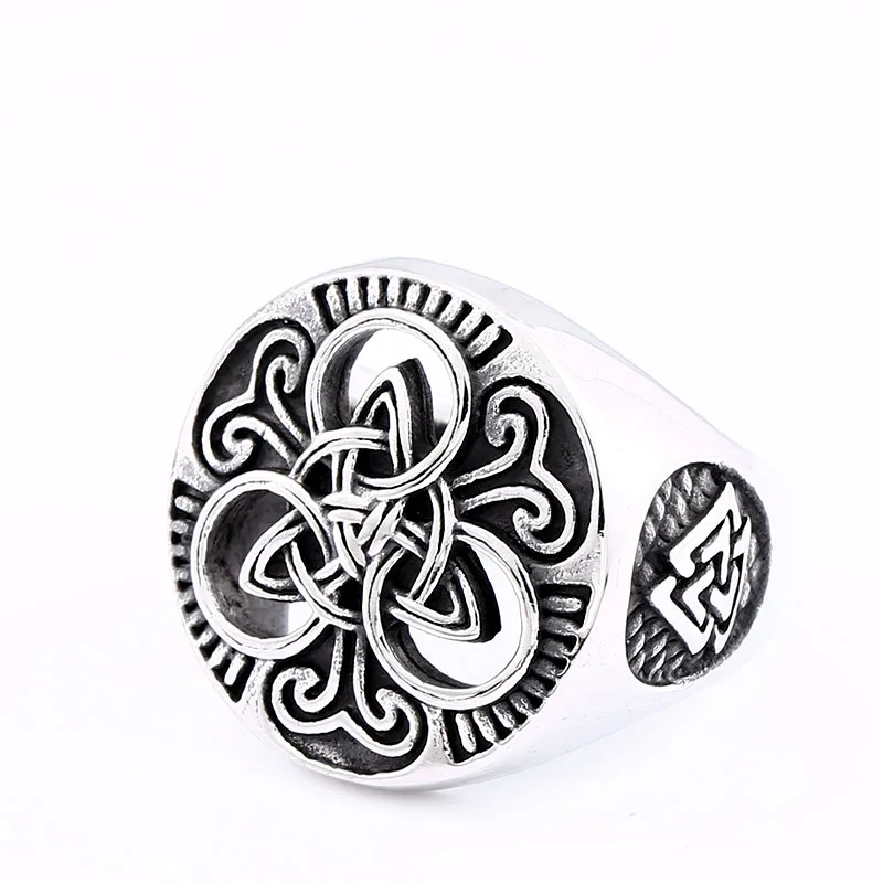 

SS8-663R steel soldier fashion stainless steel nordic viking hammer men's ring amulet jewelry gift