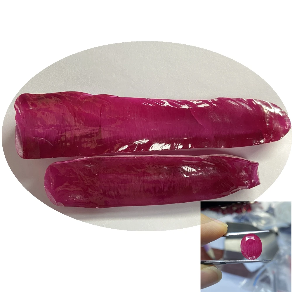 

HQ GEMS New Products Inclusion Raw Ruby Material Synthetic Opaque Ruby
