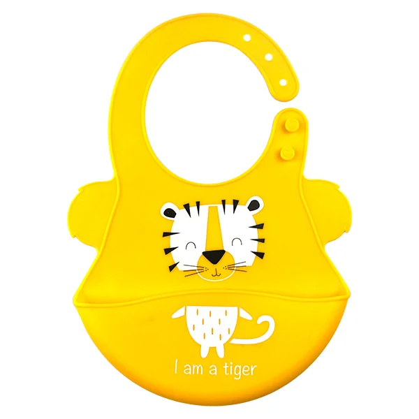 

2020 Wholesale Silicone Baby Bibs Waterproof Food Grade Silicone Baby Feeding Bibs For Children Babies, Multicolors