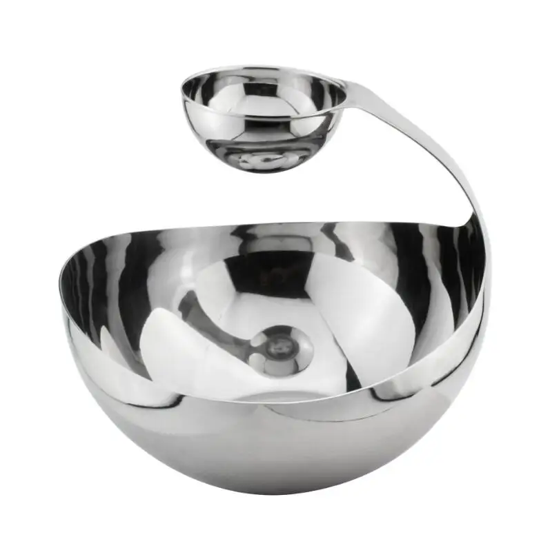 

wholesale double layer stainless steel mixing serving salad bowl factory