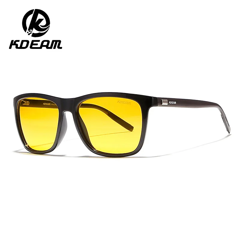 

Kdeam New 2021 Aluminum Magnesium Sunglasses Outdoor Men Polarized Sunglasses HD Driving Night Vision Goggles KD387, Picture colors