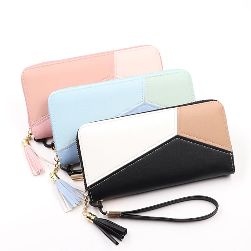 

Fashion Luxury Durable Long High Capacity PU Leather wholesale manufacturer Women Zipper Purse Wallet