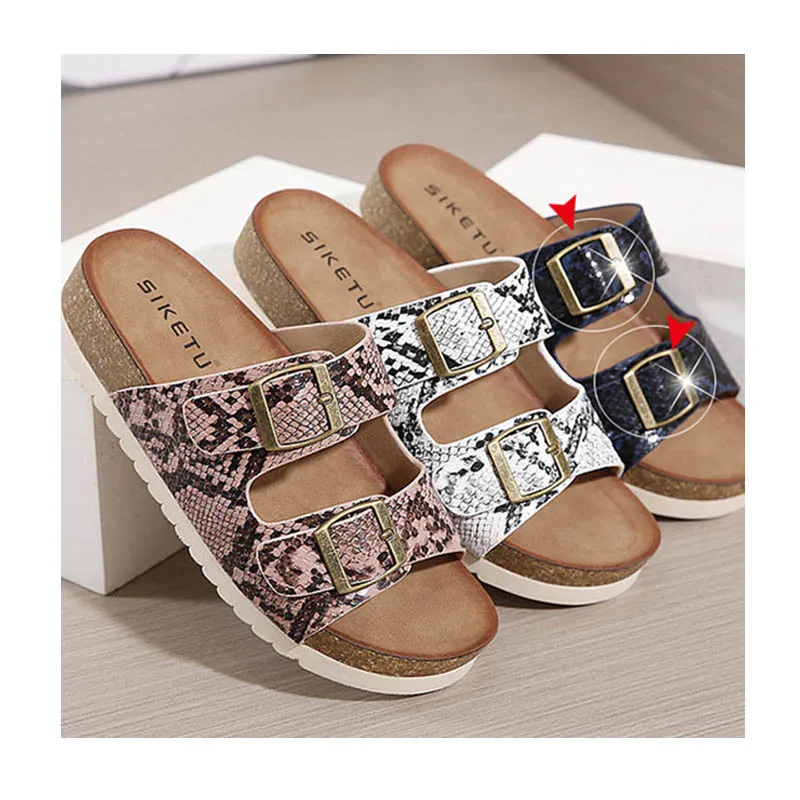 

2021 new arrivals fashion summer beach ladies slippers China famous brand fashion women's wood slide slippers for women