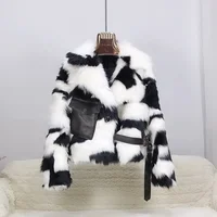 

European Style Retro Women Winter Real Genuine Tuscany Sheep Fur Coat Thick Natural Sheep Fur Overcoat