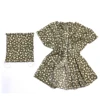 Hot sale high quality customer OEM design leopard printing shawl soft viscose shawls with bag kimono