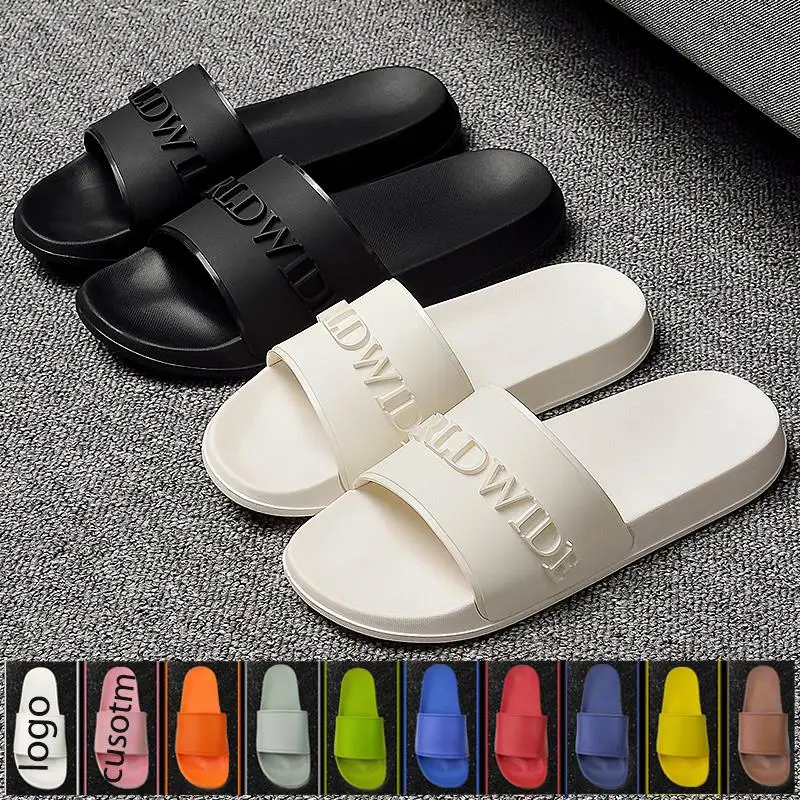 

Women Printed Slides Sandals Stock Of Lot Slippers Bed Own Logo Shoe Slipper Footwear Soft Sole Chancletas Mete Dedos, Customized color