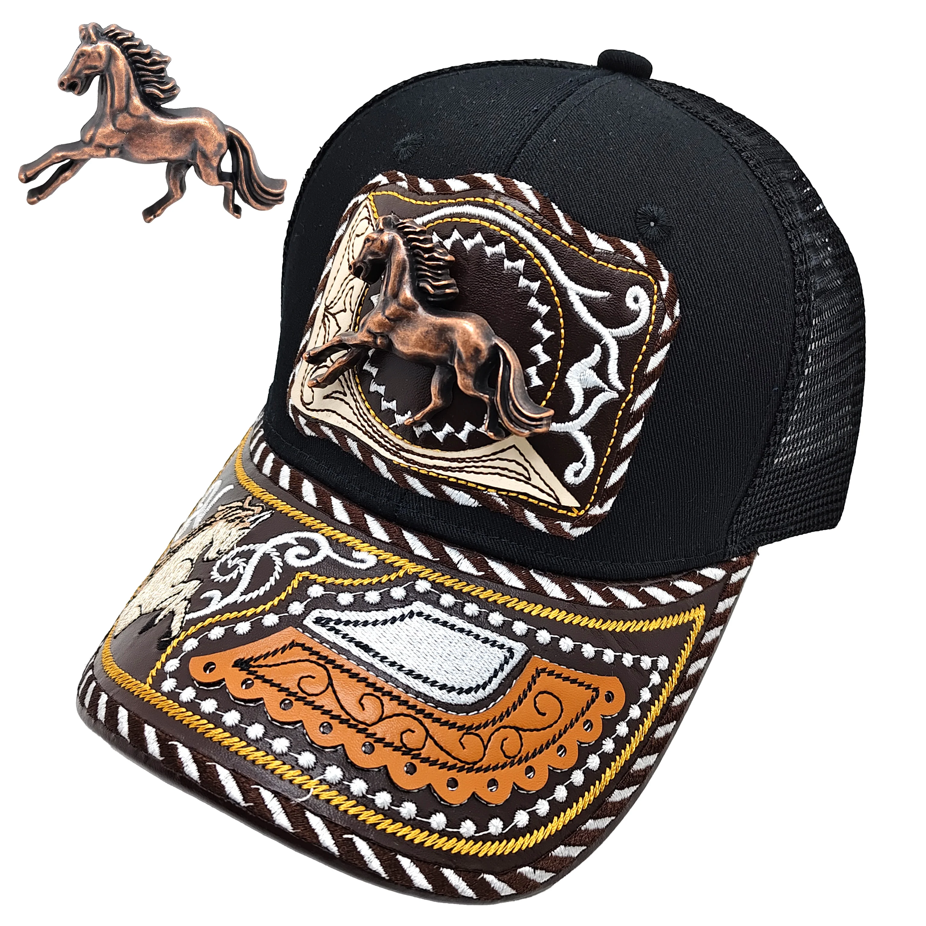Western Metal 3D Logo Snapback Ball Cap