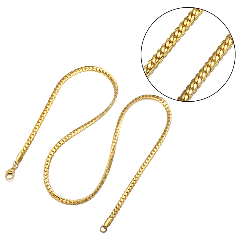 

24inch Stainless Steel Twisted Rope Chain Necklace For Men Fashion Personality Jewelry Chain Necklace