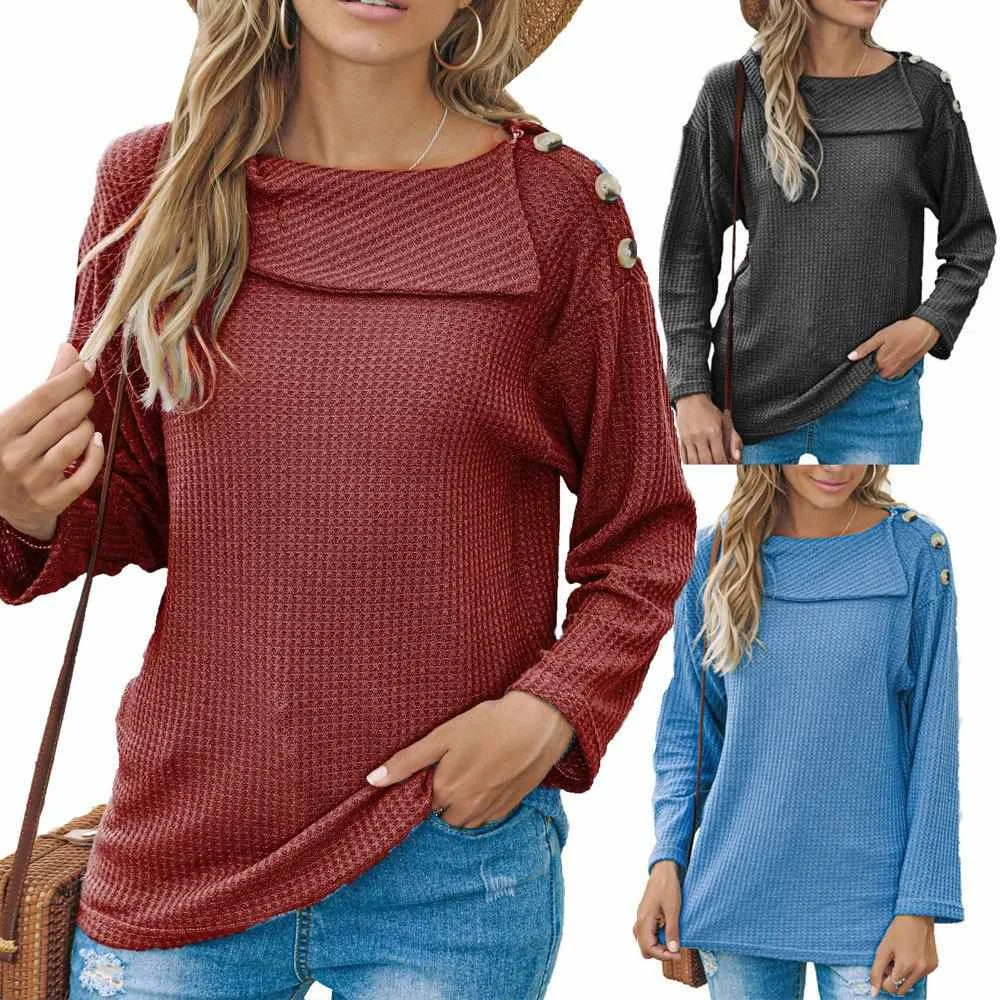 

Women Button Drop Shoulder Casual Blouse