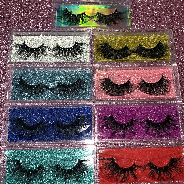 

Wholesale Individual Eyelashes 3D Mink lashes Customized eyelash packaging, Natural black
