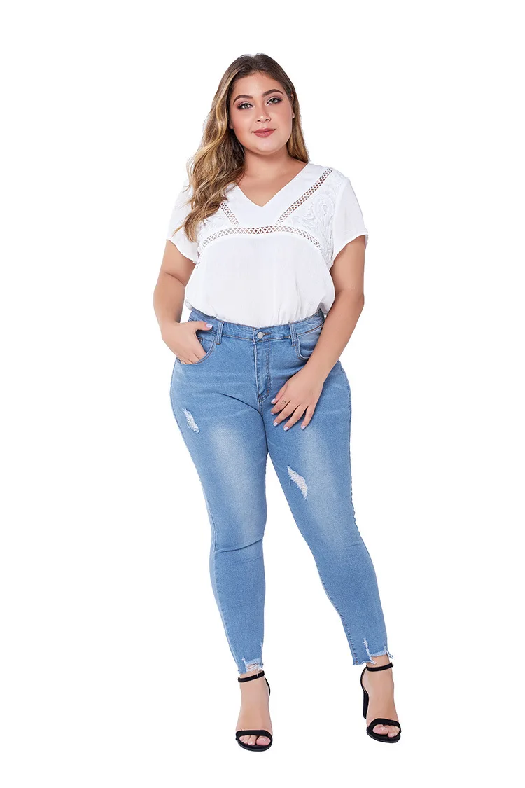 high waisted jeans on plus size