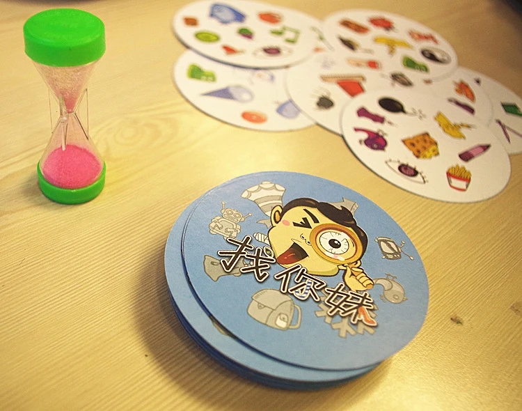 

"Let's Spot It " Find And Match Board Game Portable Fast-Paced Observation Board game Popular Card Puzzle Game For Kids, As the picture