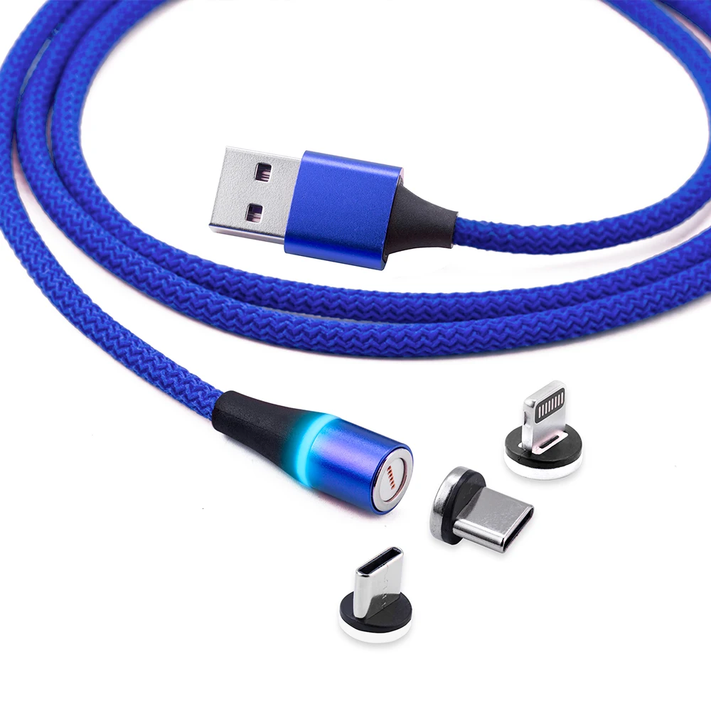 

New Selling High Quality 3in1 Magnetic Data Cable Micro Usb Data Line for Apple Data Cable Price Original Fast Charging 8 Pin
