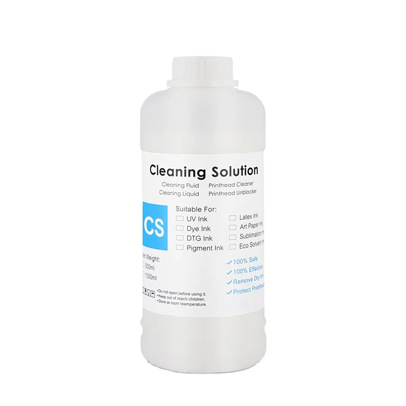 

Ocbestjet 1000ML DTF Textile Ink Cleaner Printing Fluid Cleaning Solution For DTF Film Ink Printing