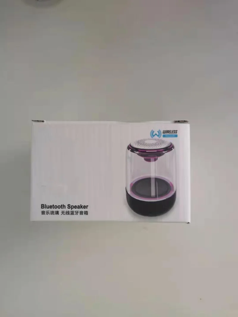 2020 High Quality LED Light Portable Bluetooth Speaker Transparent BT 6D Subwoofer C7 Wireless Mini Speaker - ANKUX.COM