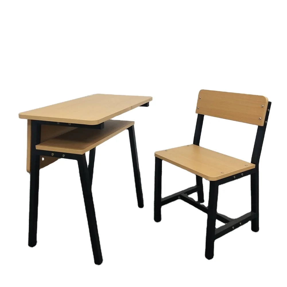 wooden single desk and chair for student - buy reading table for