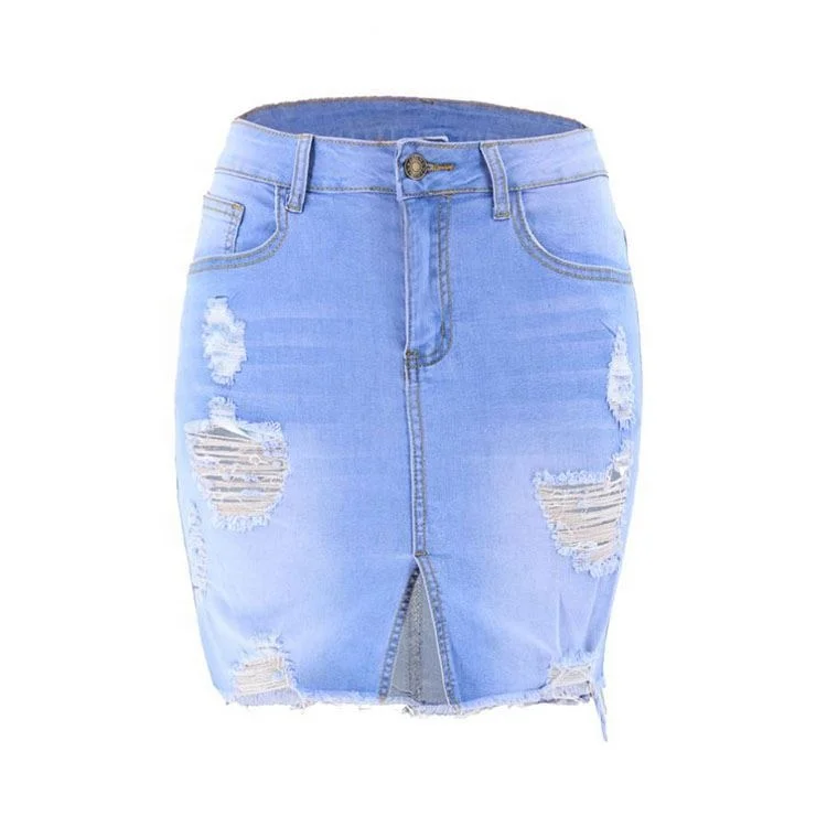 

OEM Fashion hot selling jean skirts woman denim midi skirt for women jean skirts made in china, Customizd