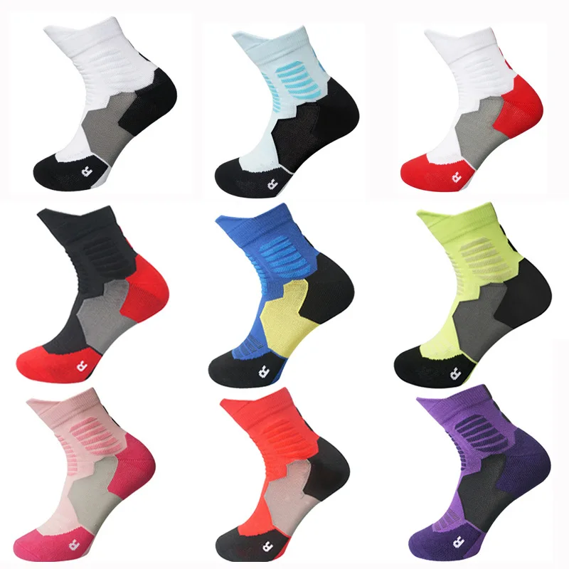 

MY-057 Tennis Socks 3D Thickened Cushioned Adult Ankle QUICK DRY Socks Protection Badminton Basketball Chaussettes Sport Socks, Custom color