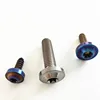 PYTITTANS Light Strengthen titanium bolts M8 Polished Button Head Titanium Screw