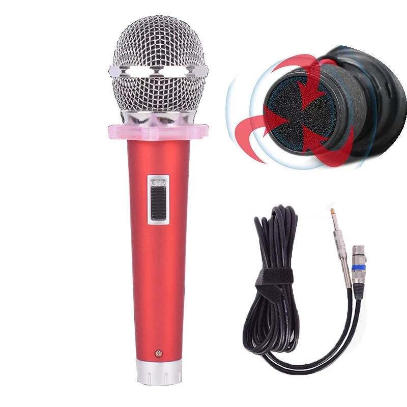 

lane professional Dynamic Vocal Wired Microphone for Karaoke Stage Performance Studio Recording