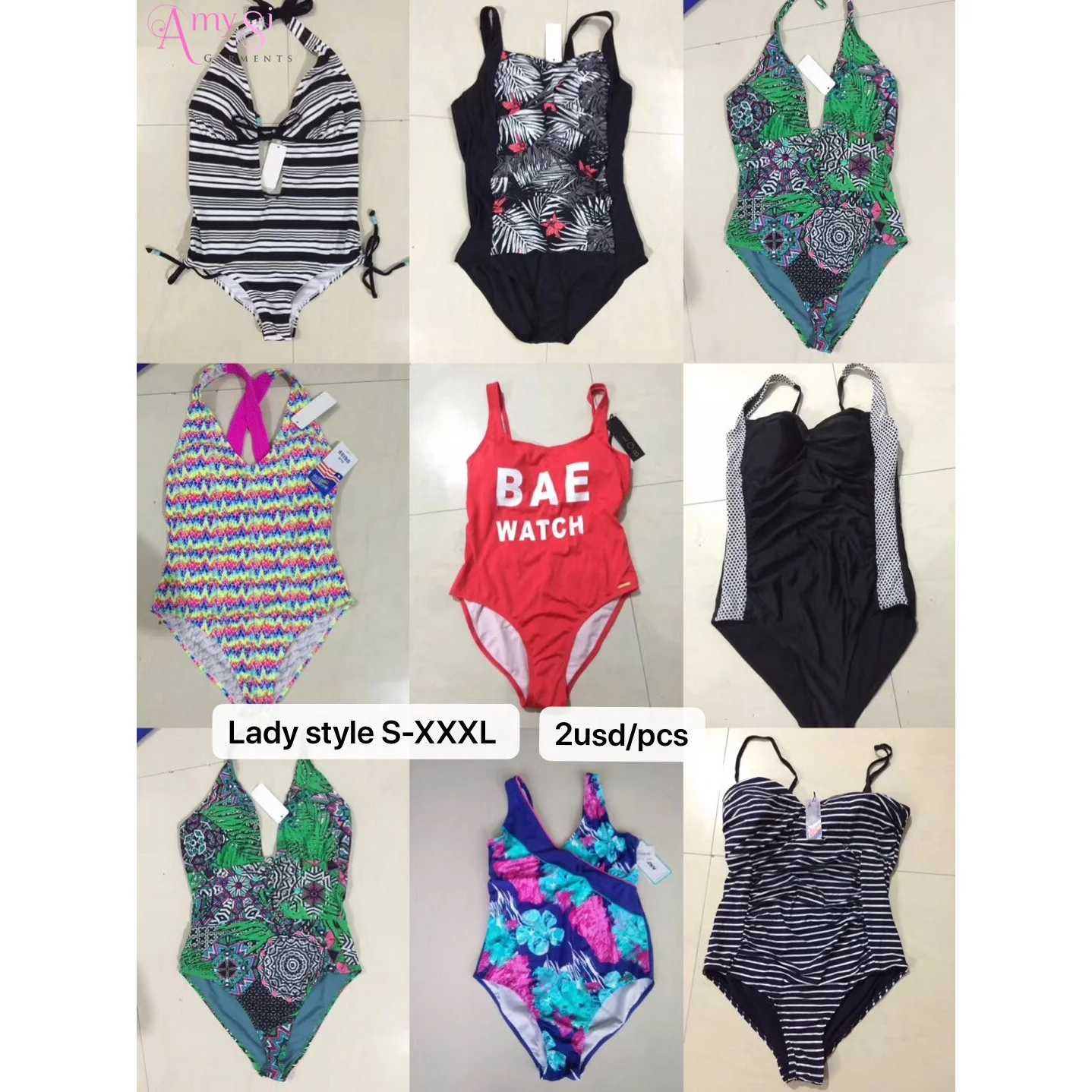 

2 usd YY09 high quality mixture style 2021 women swimwear sexy one piece bikini, Mix color