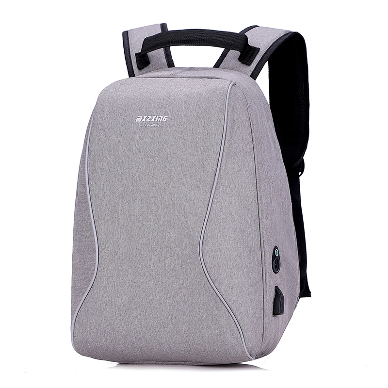 

Unisex Black Ultra light Backpack reflective stripe Thin Back Pack 15.6 inch Office Work Men Backpack Business Bag, Black/grey