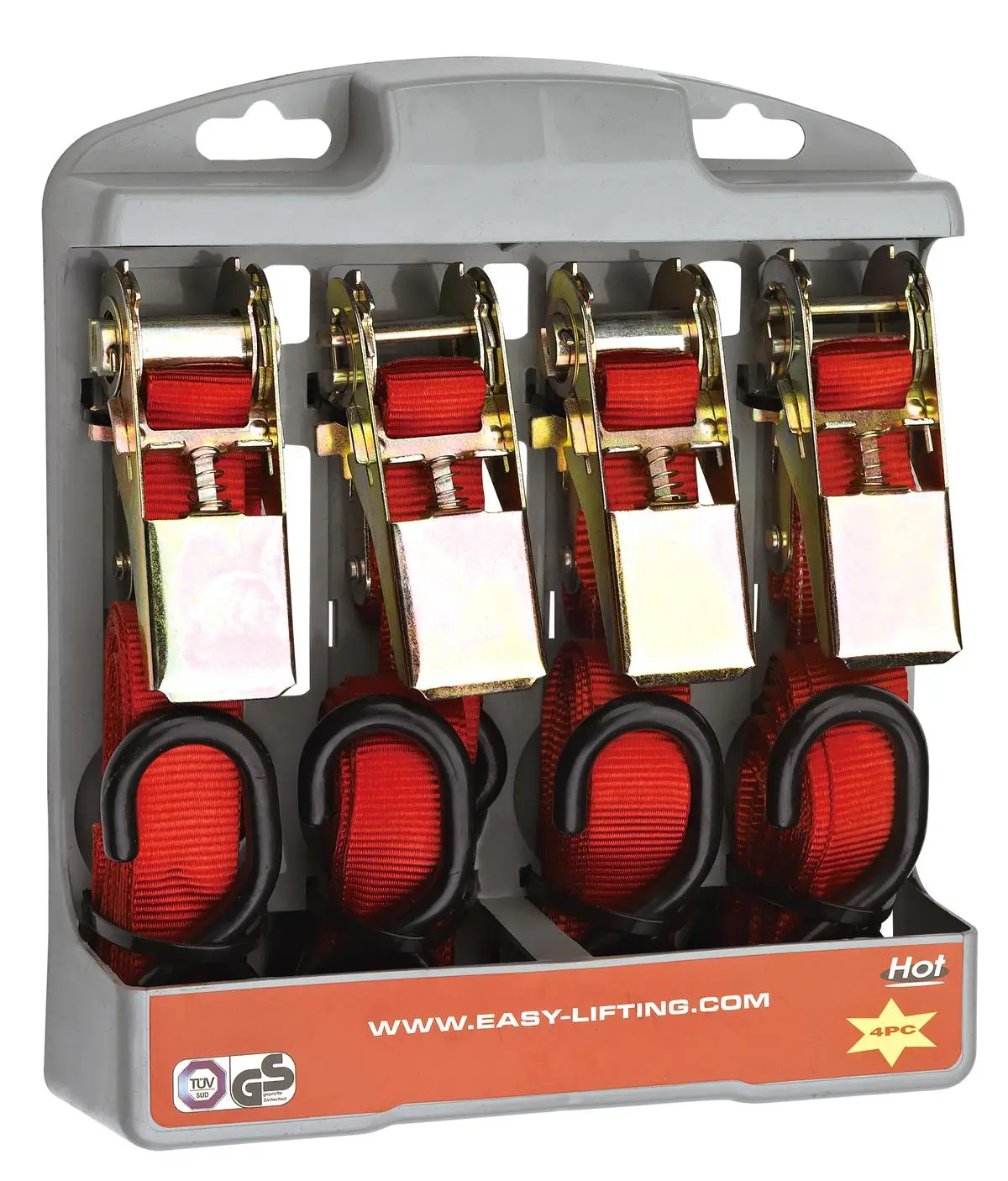 25mm Gs Certificate Ratchet Straps/ratchet Tie Down Straps With Rubber