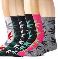 

Wholesale manufacturer Amazon young boy tube novelty fashion cotton men weed hemp socks