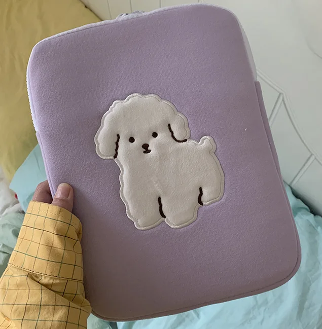 

Micani hot sales ins korea japan style cotton fabric laptop pouch Tablet Sleeve Portable pad Bag Storage Pouch, Customized