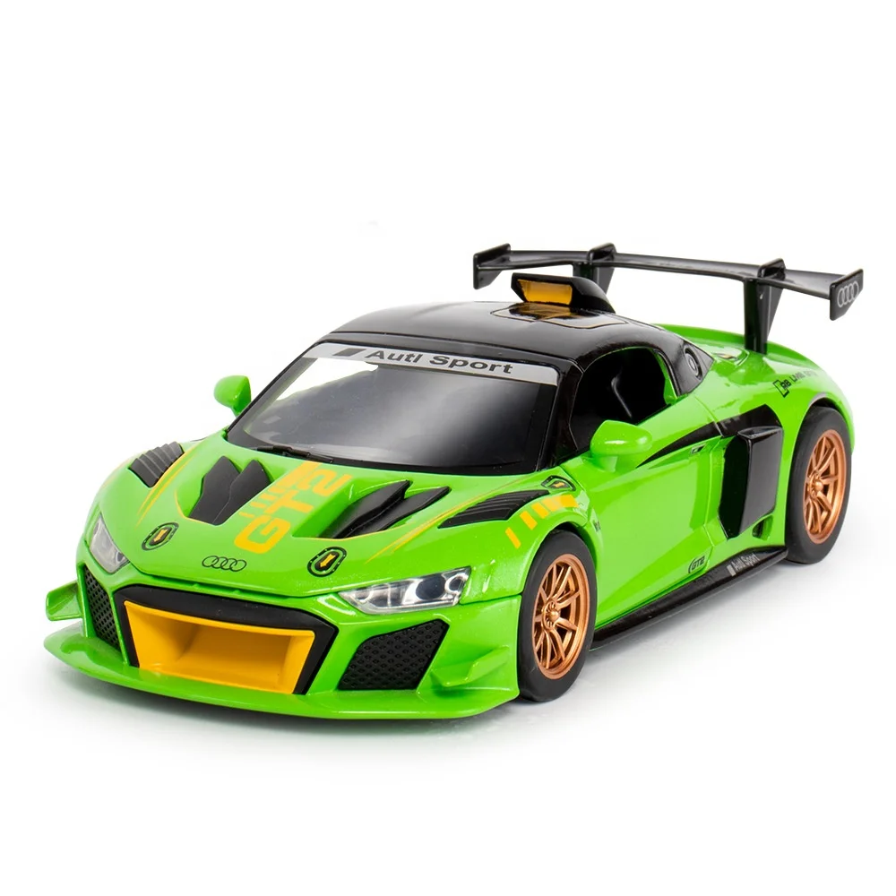 

Hot 1:24 Audi R8 LMS GT2 DieCast Alloy Car Model Boys Toys Vehicles Diecasts & Toy Supercar Collectibles Kids Toys Car