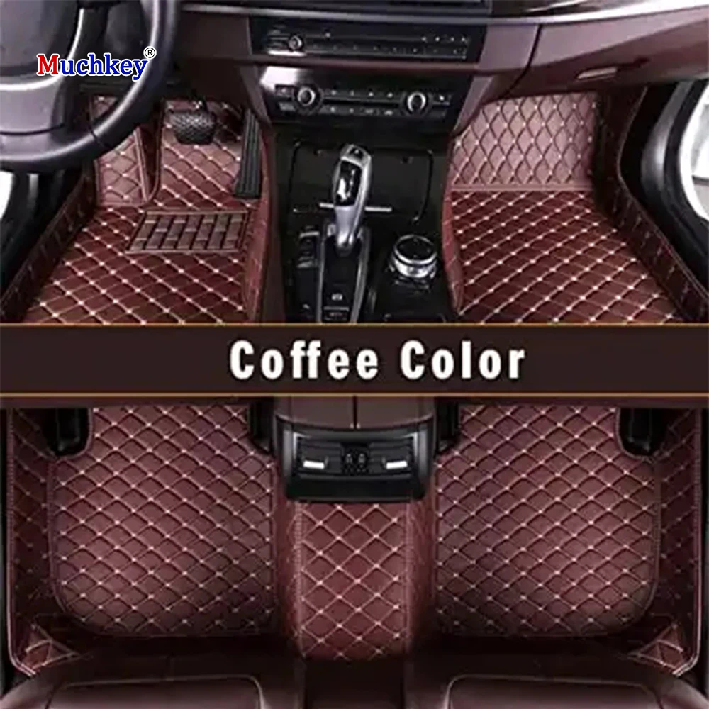 

Muchkey Non Slip Hot Pressed 5D for Honda 10th Gen Accord 2018 Luxury Leather Car Floor Mats