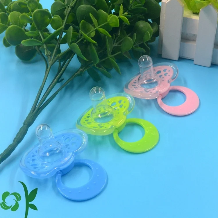 

OKSILICONE Newborn Pacifiers Silicone Soothe Baby Sleeping For Training Baby Teeth Wrapped Round Head Comfort Silicone Pacifiers, Blue/pink/green/customized