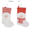 2018 Chevron christmas pet stocking hanger xmas decoration santa claus & snowman ornament