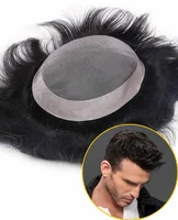 

Super Thin Skin Men Stock Toupee Wholesale Price Top Quality 100% Human Hair Toupee For Black Men