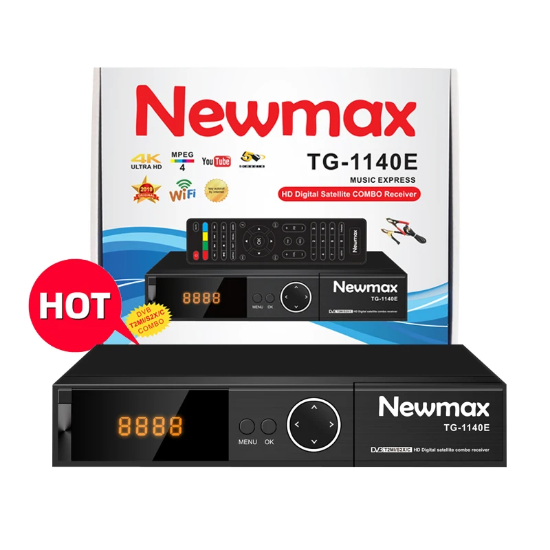 

Newmax TG1140E Africa Factory Price High Quality High Definition Digital Satellite Decoder Tv Receiver Combo