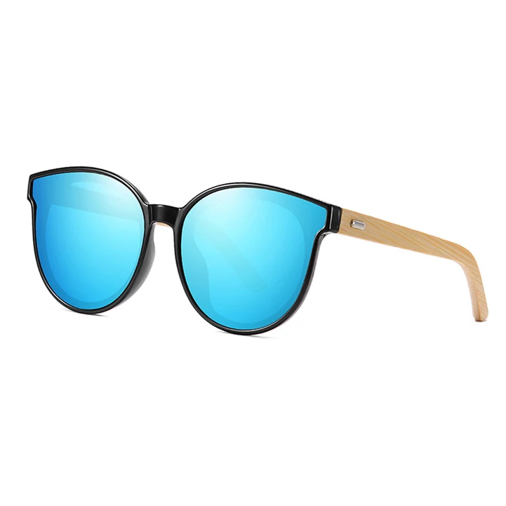 

KDEAM bamboo women wooden polarized sunglasses, Custom colors