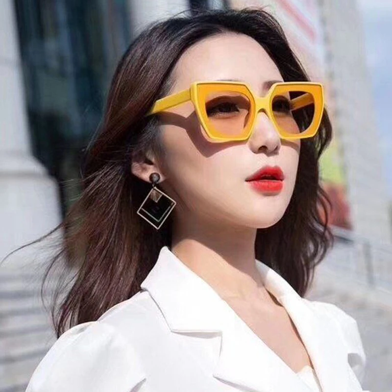 

S9059 Designer Gafas De Sel Multicolor Eyewear Square Shades Glasses, Multi