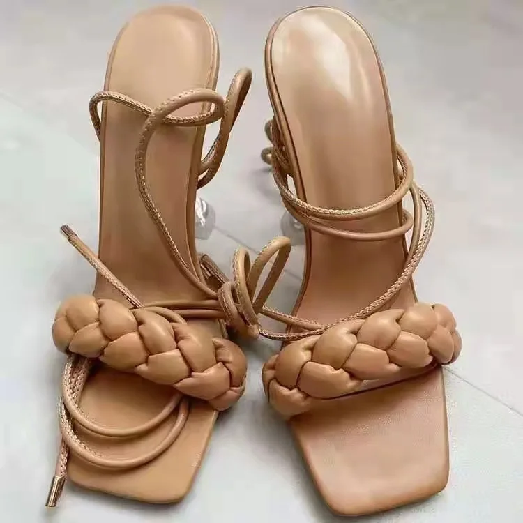 

New women's shoes fancy new design sexy sandals open toe women slippers sexy slippers shoes mules high heels women ladies